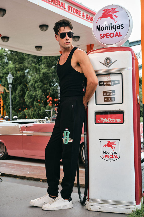Dollar Bills Black Joggers