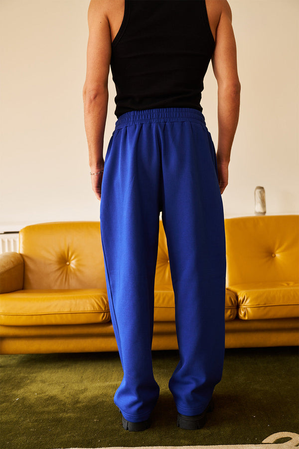 Royal Blue Straight Fit Sweatpants
