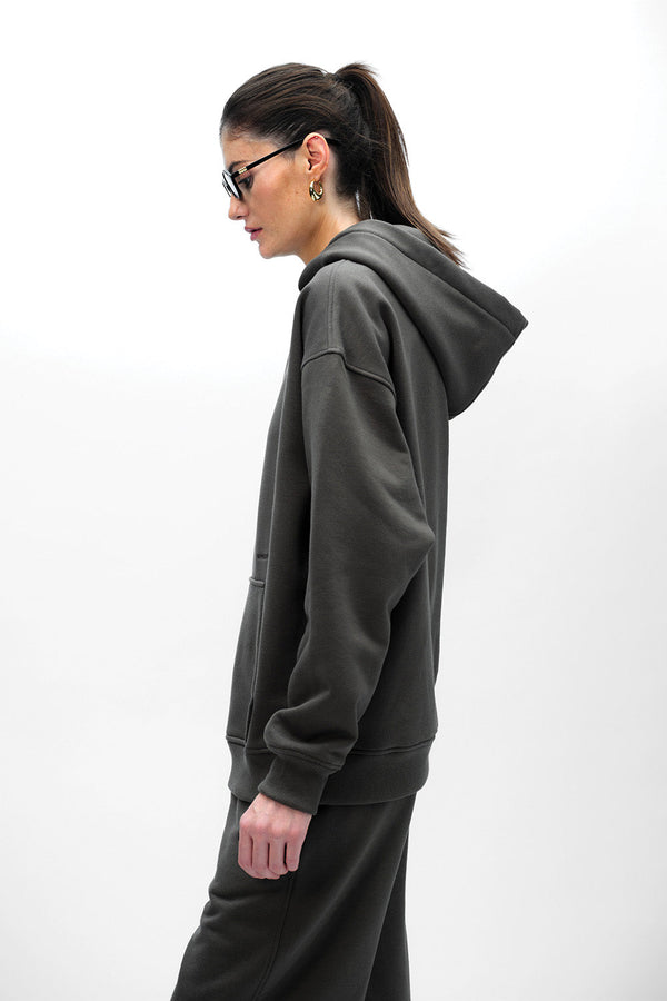 Taupe Wear A Hug Oversized Hoodie