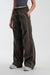 Grey Sporty Deconstructed Loose Pants
