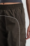 Grey Sporty Deconstructed Loose Pants
