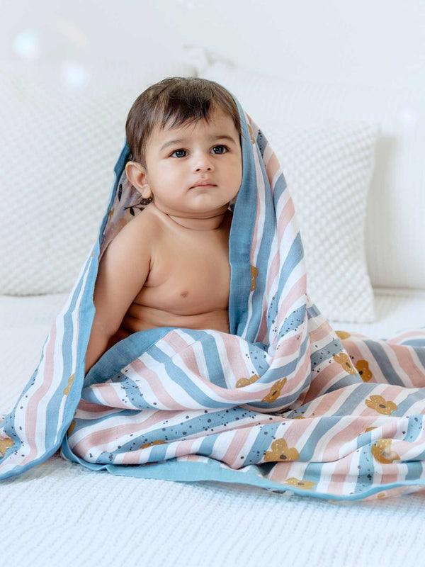 bamboo blanket & hooded towel set
