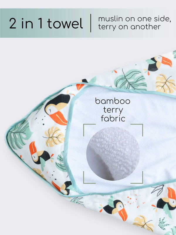 bamboo blanket & hooded towel set