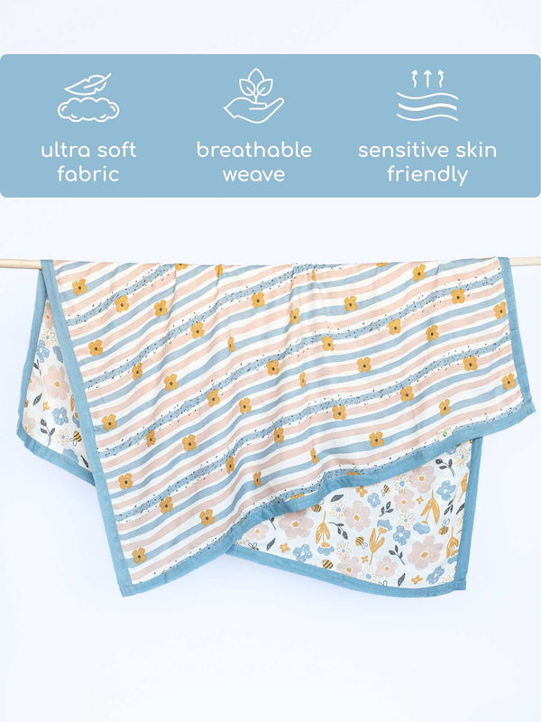 bamboo blanket & swaddle set