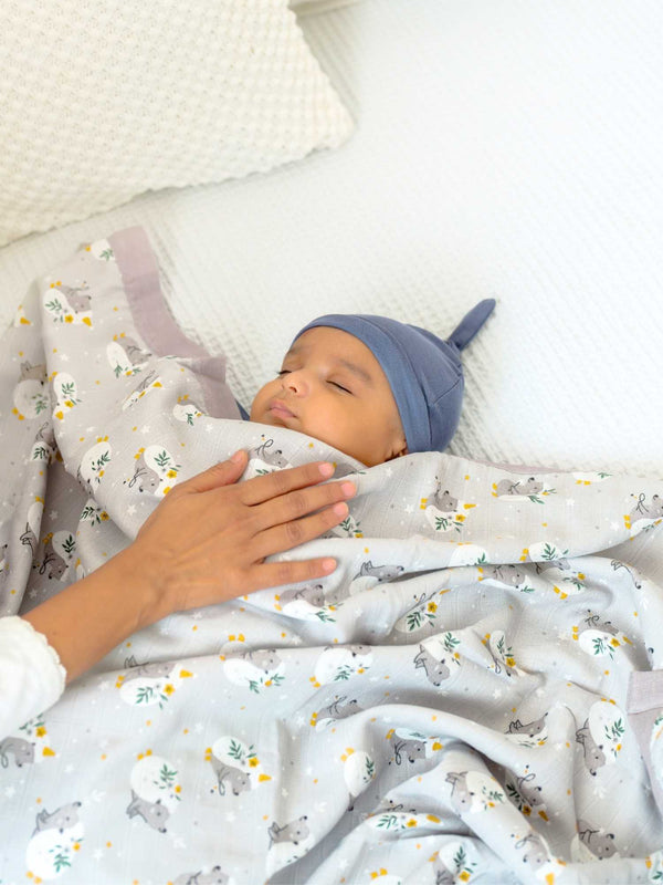 bamboo blanket & swaddle set