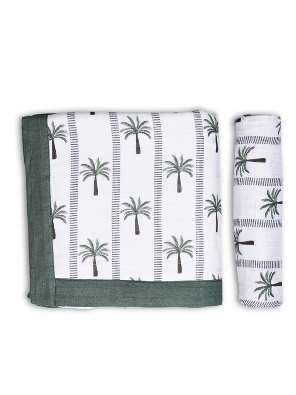 bamboo blanket & swaddle set
