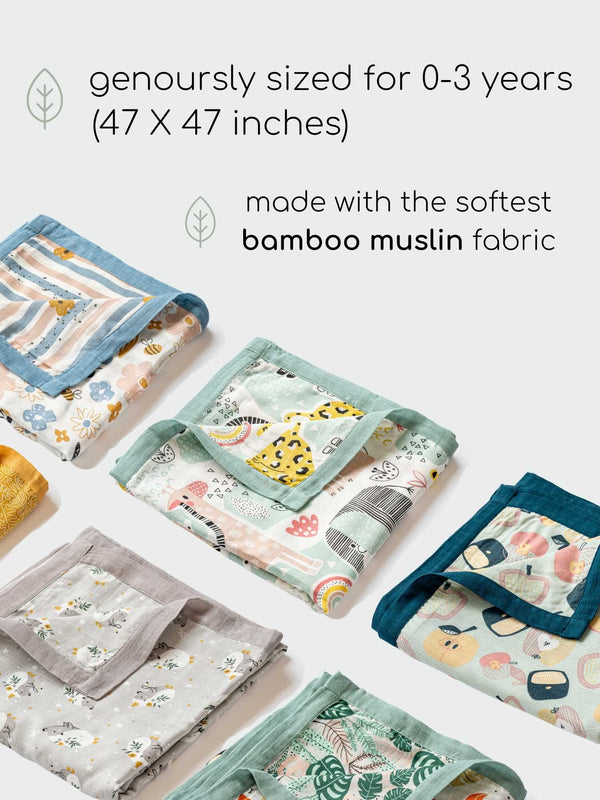 bamboo blanket & swaddle set