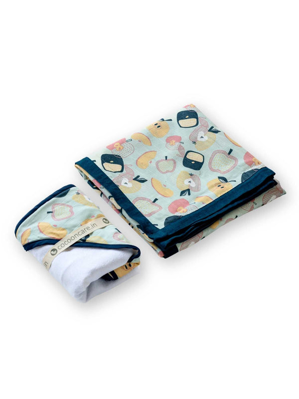 bamboo blanket & hooded towel set