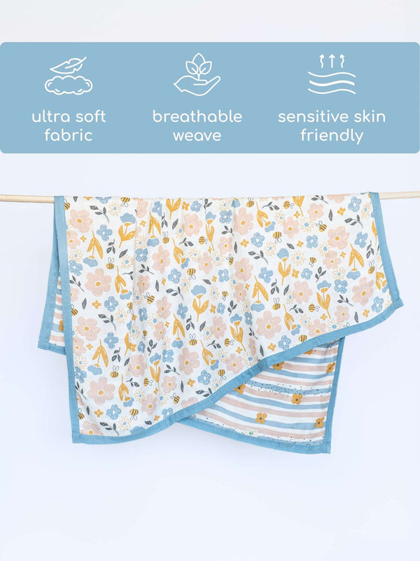bamboo muslin double-sided baby blanket