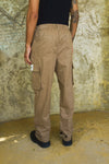 Beige Cargo With Utility Pockets