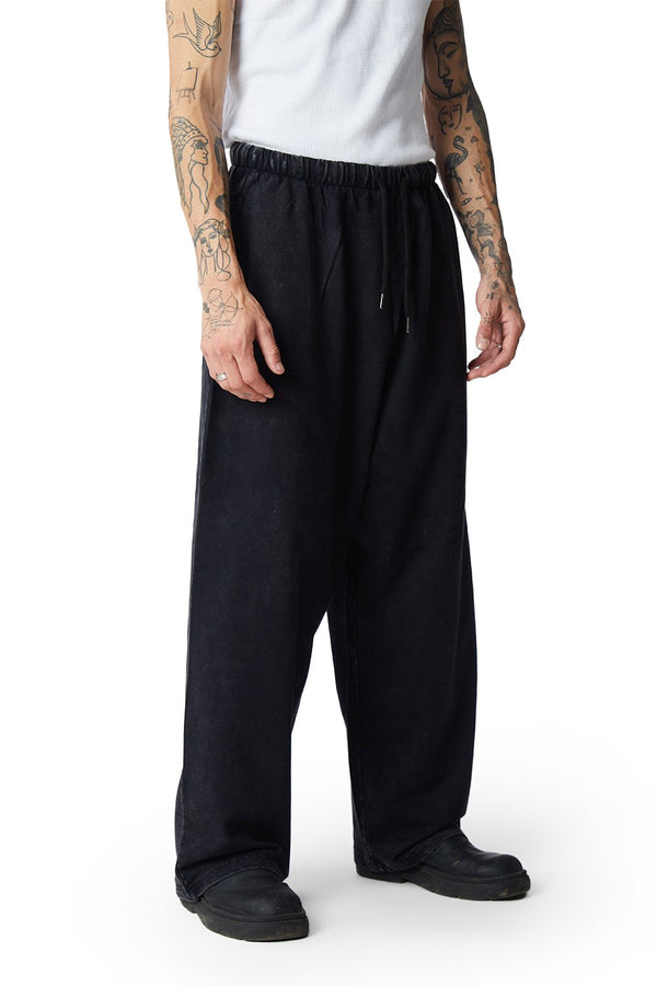 Black Faded Loose Fit Pants