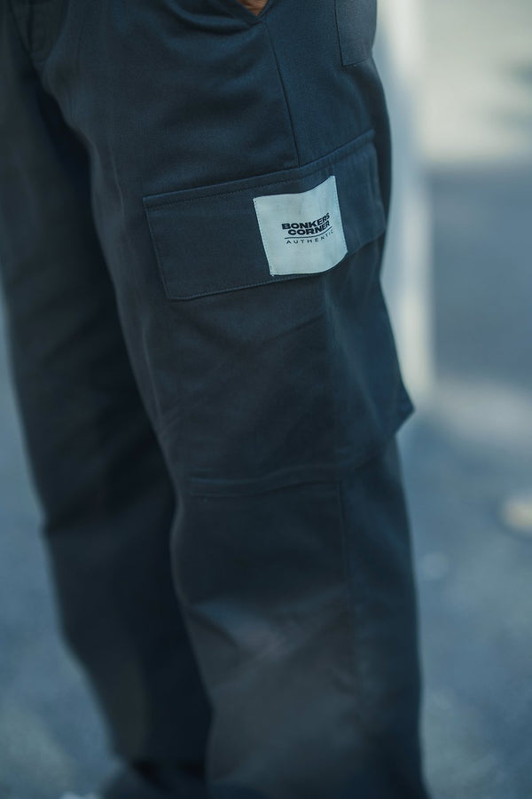 Grey Cargo With Utility Pockets