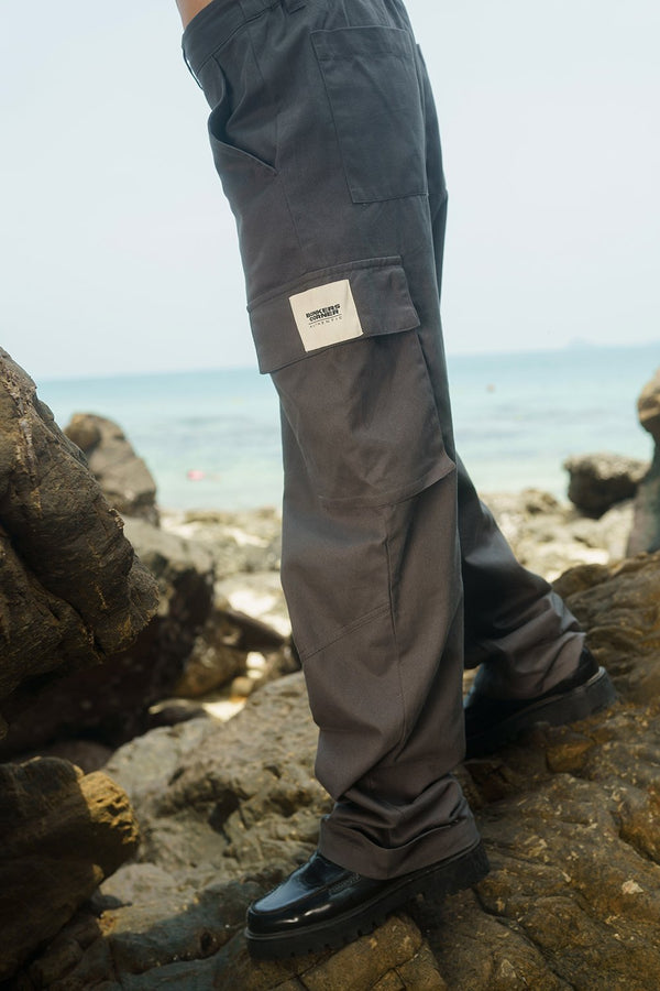 Grey Cargo With Utility Pockets
