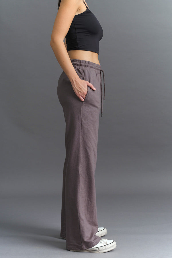 Dark Shadow Wide-Leg Sweatpants