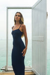 Navy Blue Soft Lounge Maxi Dress