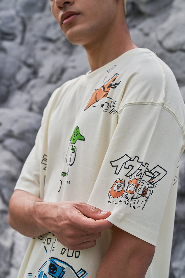 Star Wars Sketch Oversized T-shirt