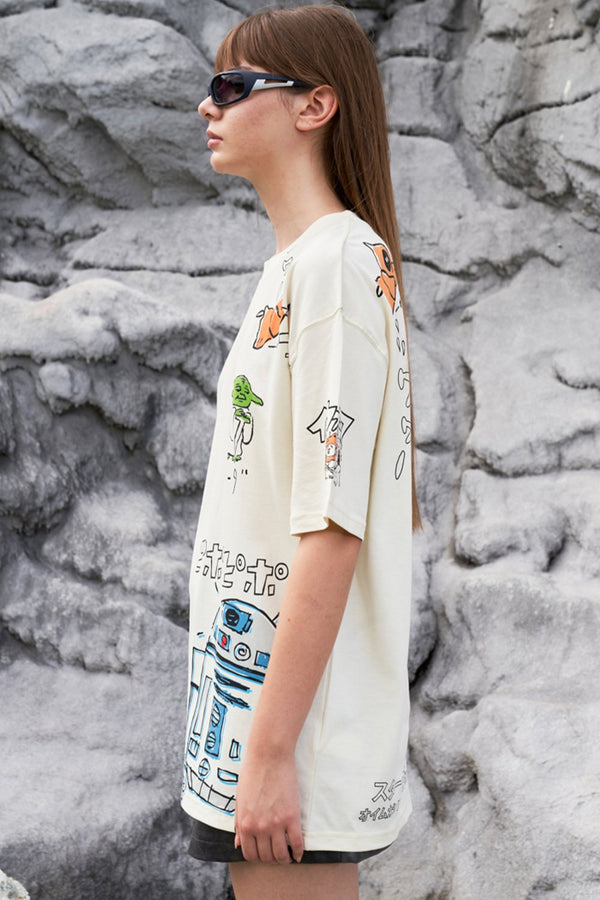 Star Wars Sketch Oversized T-shirt