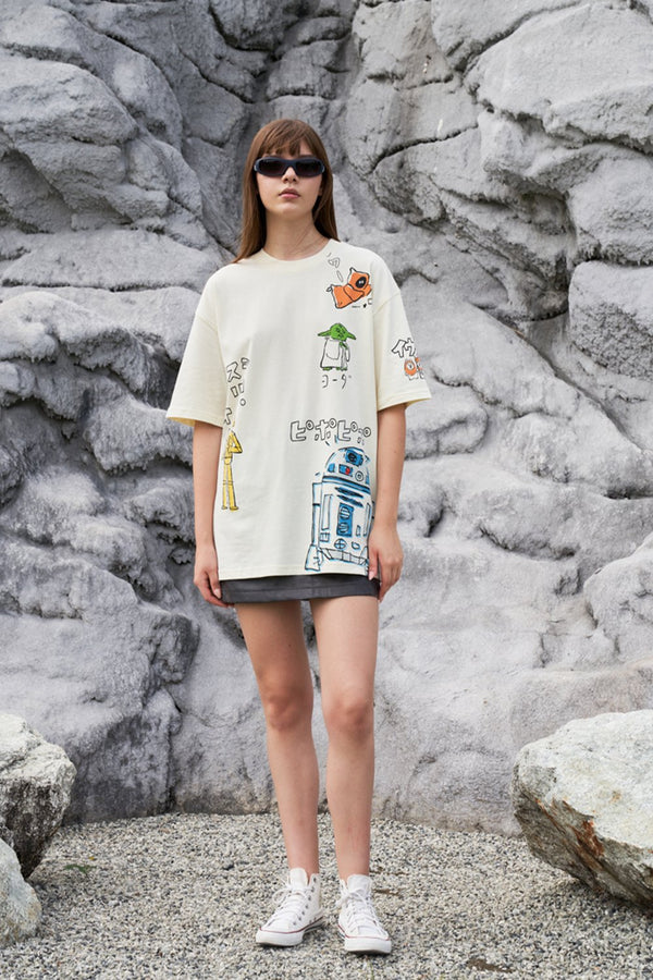 Star Wars Sketch Oversized T-shirt
